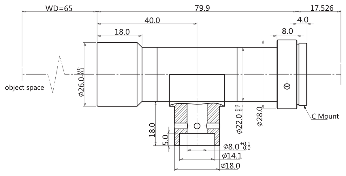 LS-TCL-2868 dimensions (mm)