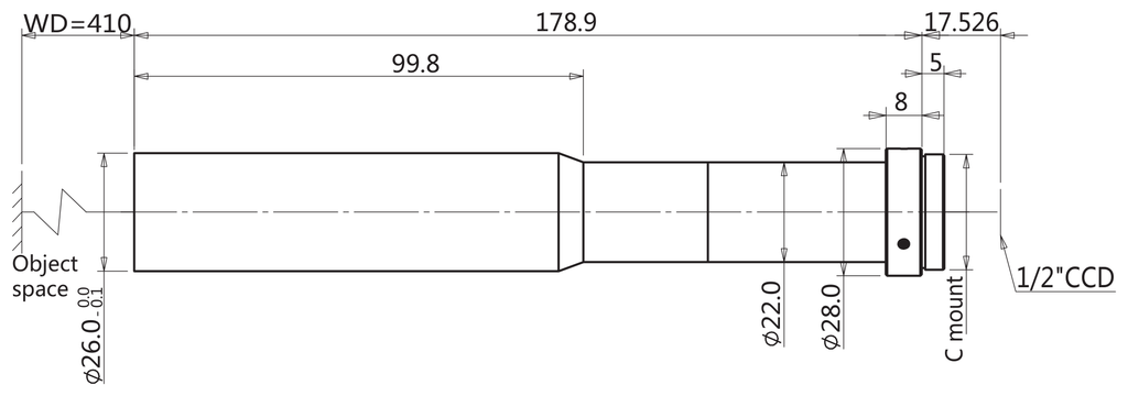 LS-TCL-2877 dimensions (mm)