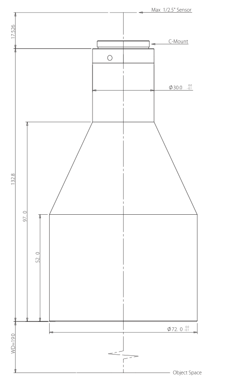 LS-TCL-2906 dimensions (mm)