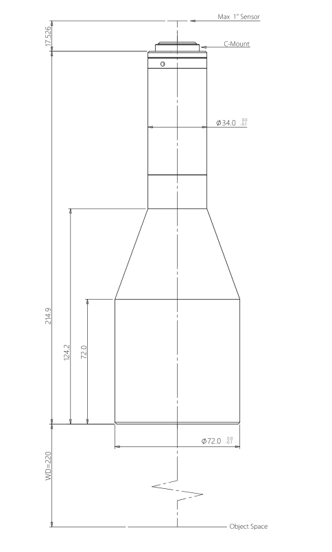 LS-TCL-2921 dimensions (mm)