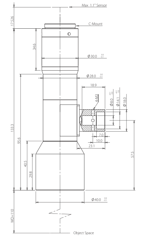 LS-TCL-2905 dimensions (mm)