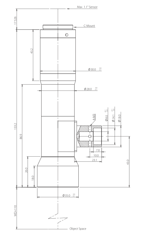 LS-TCL-2910 dimensions (mm)
