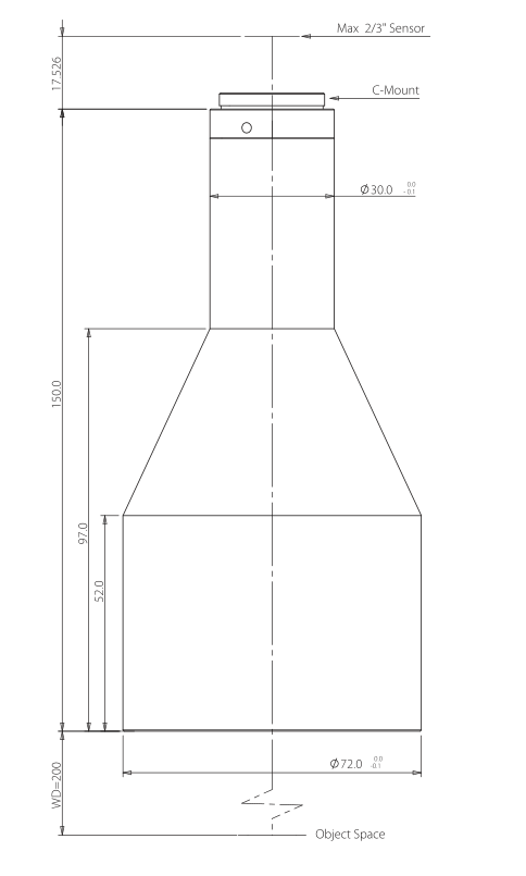 LS-TCL-2912 dimensions (mm)