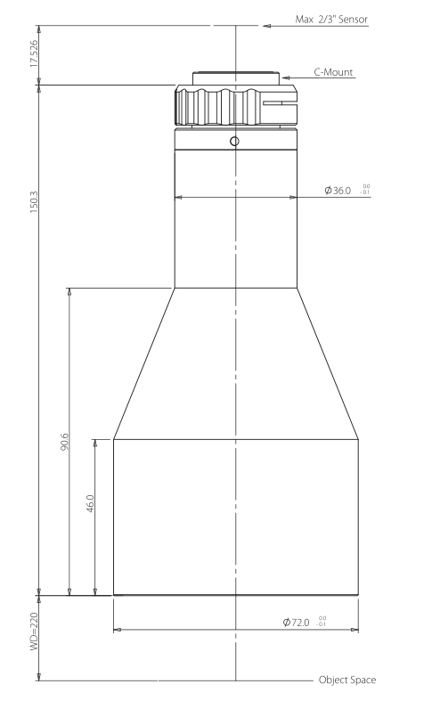LS-TCL-2914 dimensions (mm)