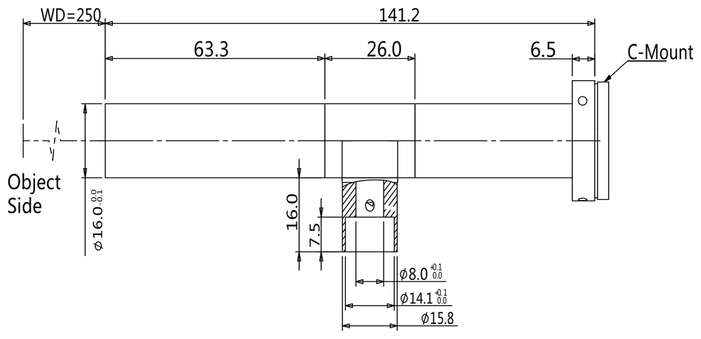 LS-TCL-2957 dimensions (mm)
