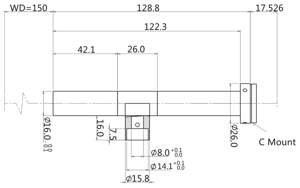 LS-TCL-2965 dimensions (mm)