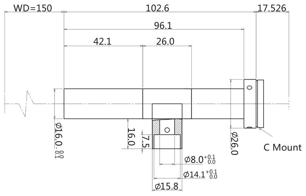LS-TCL-2955 dimensions (mm)