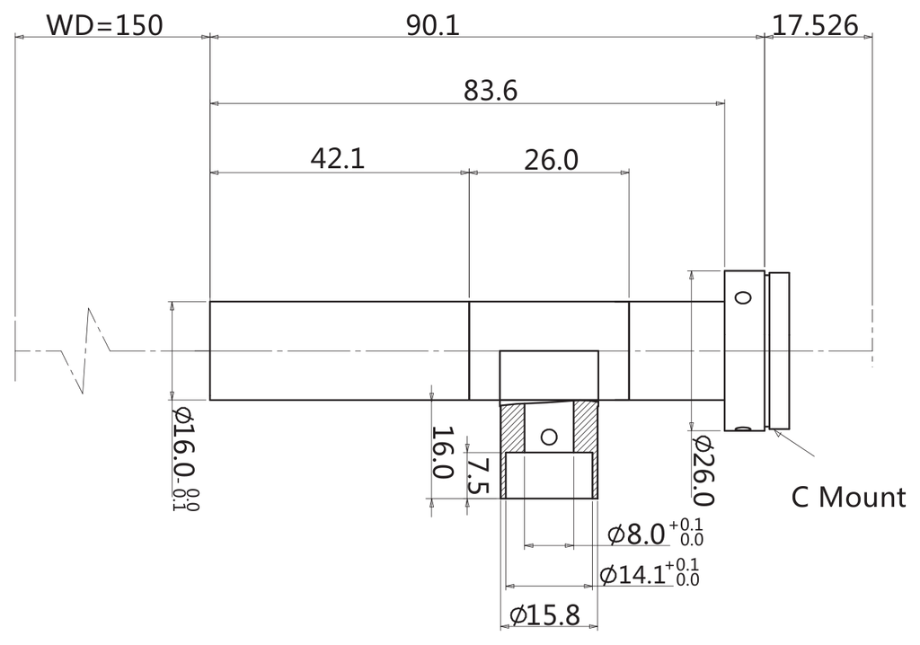 LS-TCL-2939 dimensions (mm)