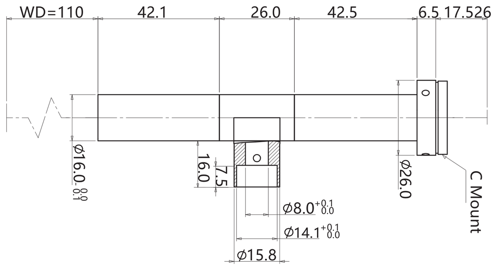 LS-TCL-2963 dimensions (mm)