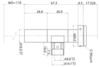 LS-TCL-2953 dimensions (mm)