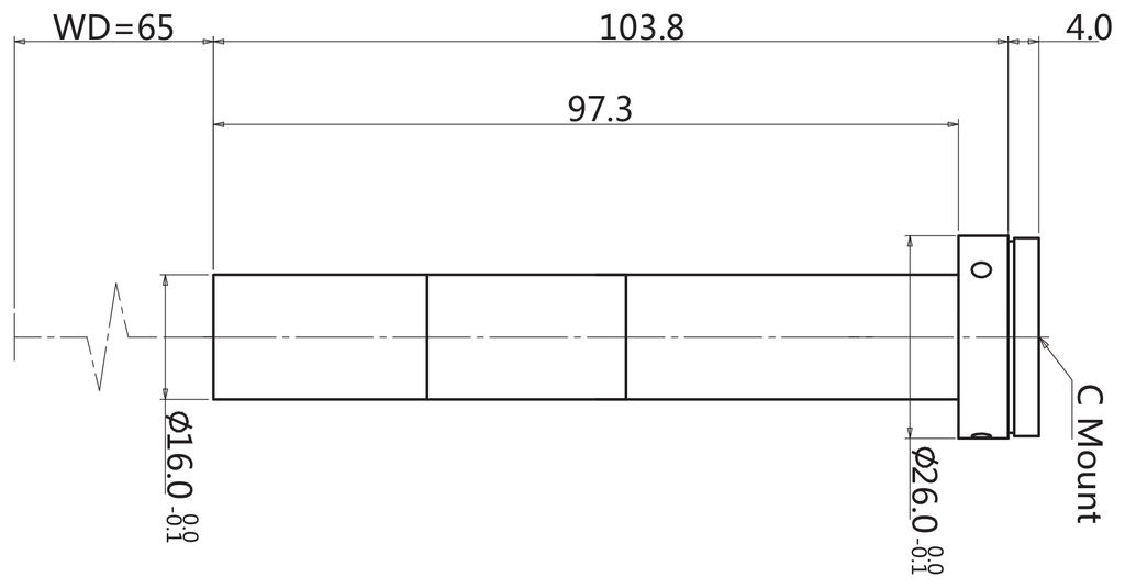 LS-TCL-2966 dimensions (mm)