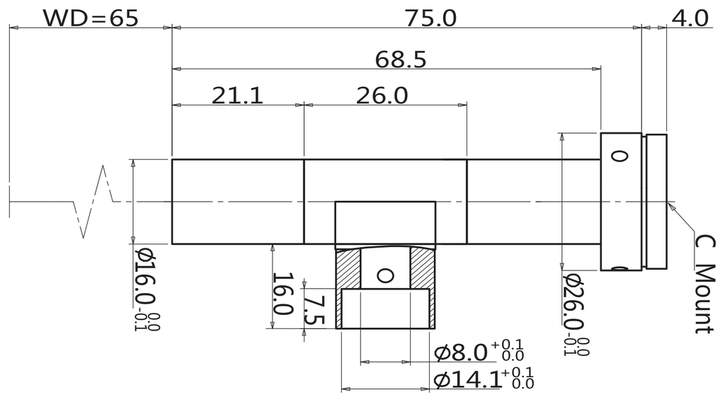 LS-TCL-2961 dimensions (mm)