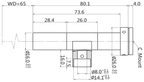 LS-TCL-2951 dimensions (mm)