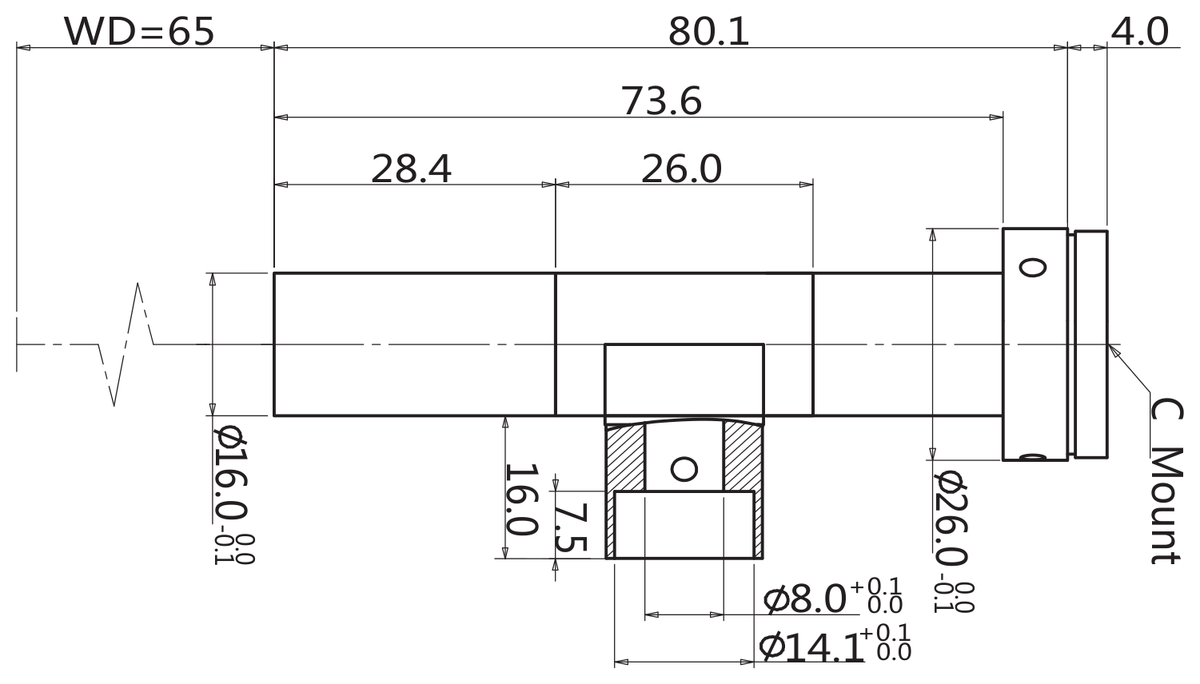 LS-TCL-2951 dimensions (mm)