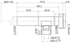 LS-TCL-2943 dimensions (mm)