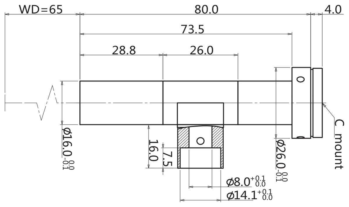 LS-TCL-2935 dimensions (mm)
