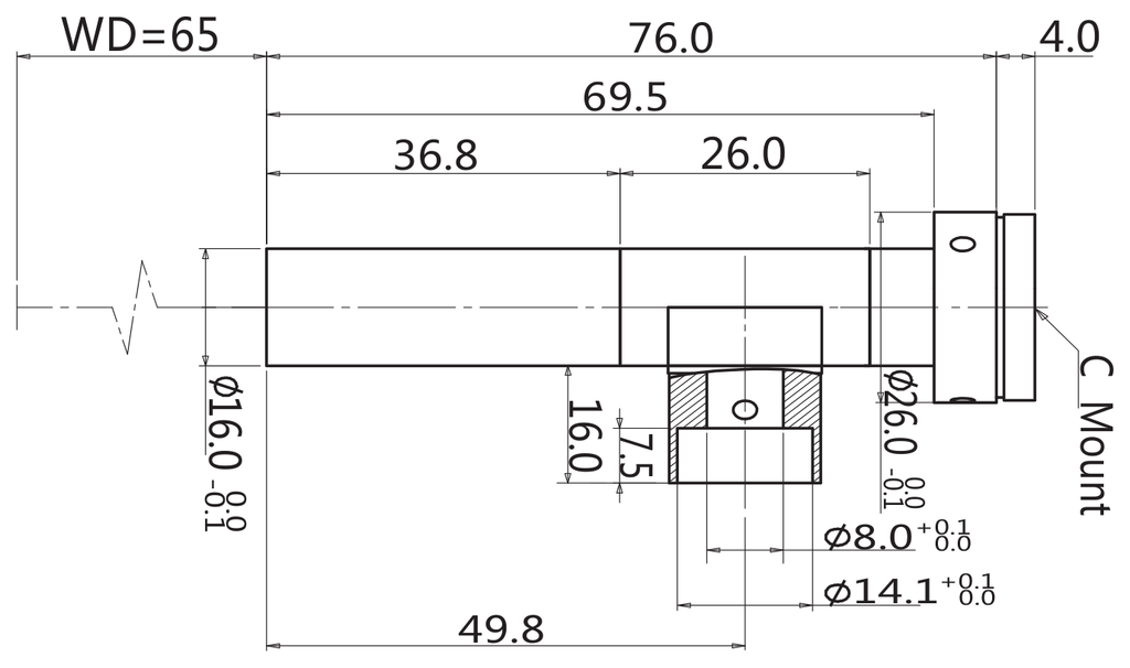 LS-TCL-2929 dimensions (mm)