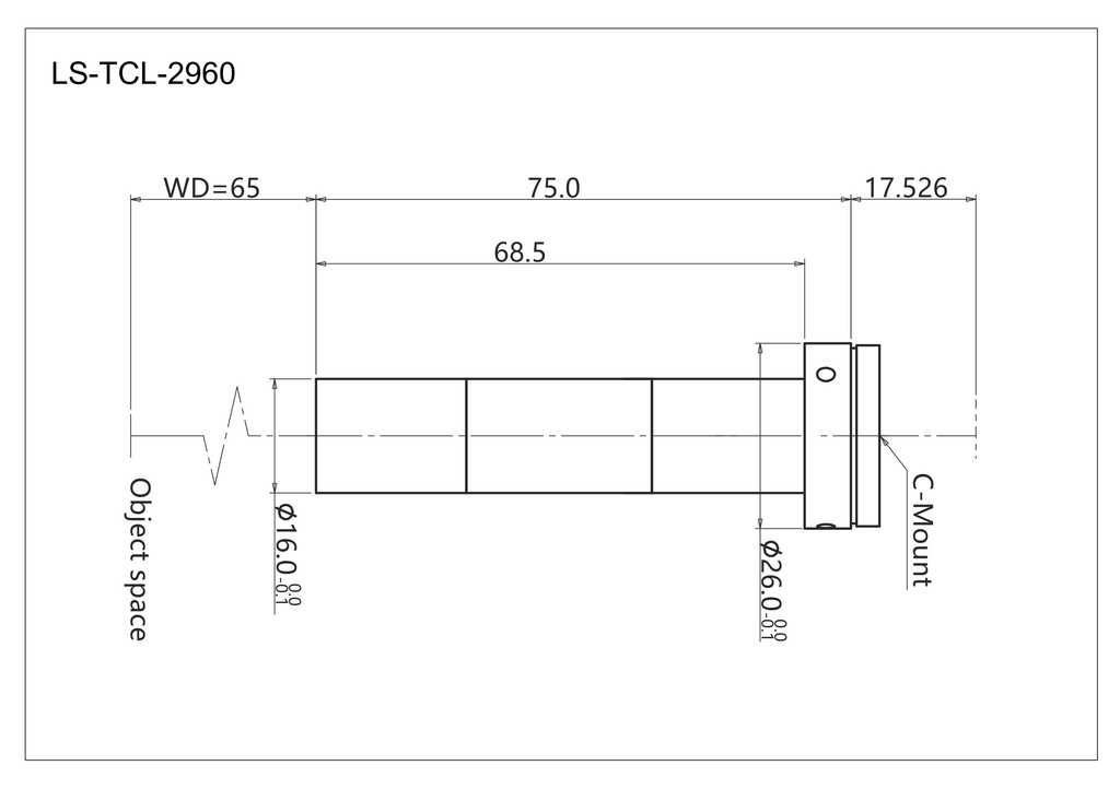 LS-TCL-2960 dimensions (mm)