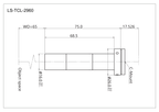 LS-TCL-2960 dimensions (mm)