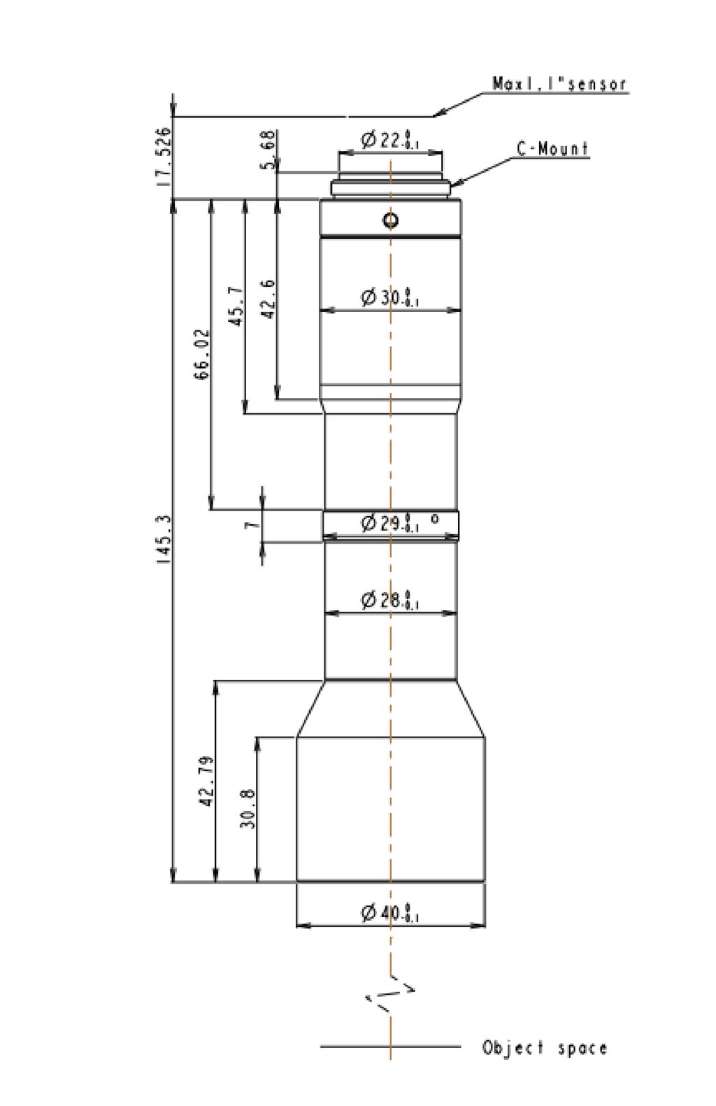 LS-TCL-2979 dimensions (mm)