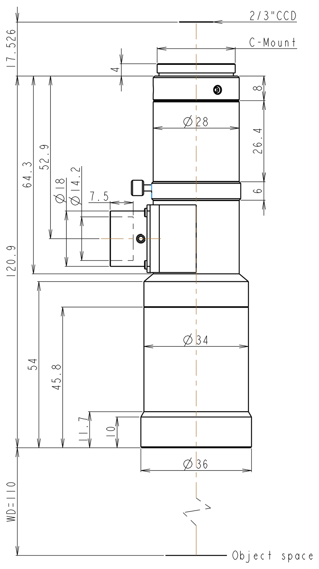 LS-TCL-3010 dimensions (mm)