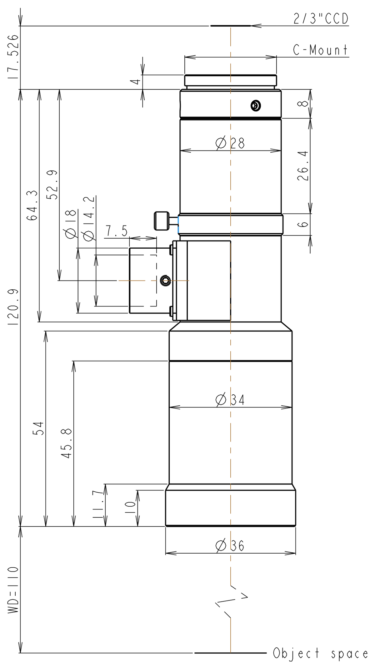 LS-TCL-3010 dimensions (mm)