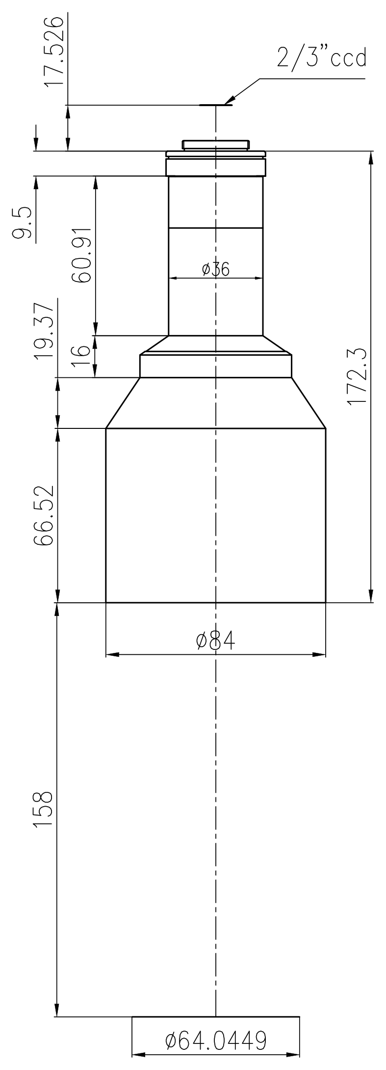LS-TCL-3014 dimensions (mm)
