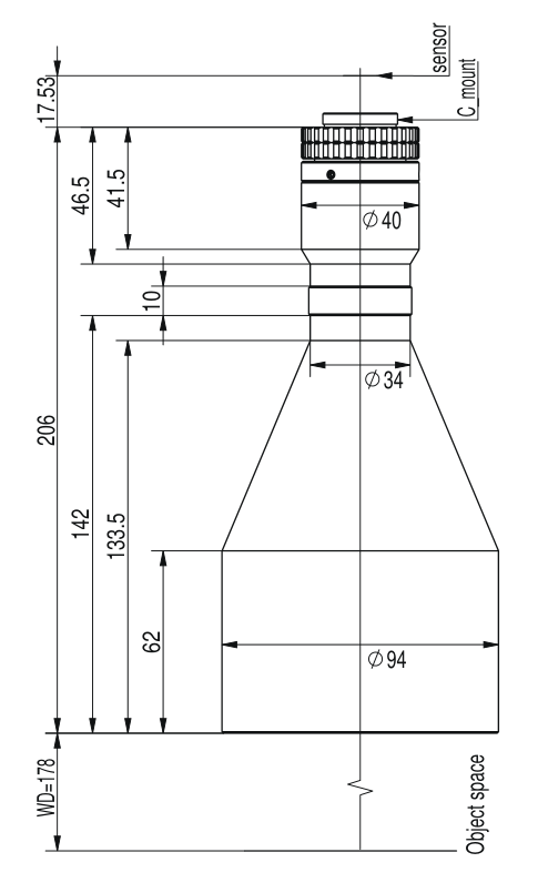 LS-VCM110-72-AL dimensions (mm)
