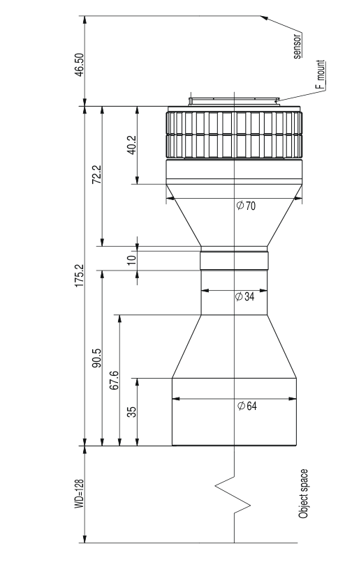 LS-VCM175-48-AL dimensions (mm)
