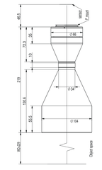 LS-VCM175-80-AL dimensions (mm)