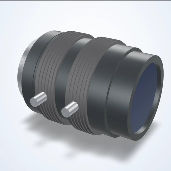 25 mm lens, 2/3", C-mount, Visible, 24 mm dia., dimensions 33.5 x 39.5
