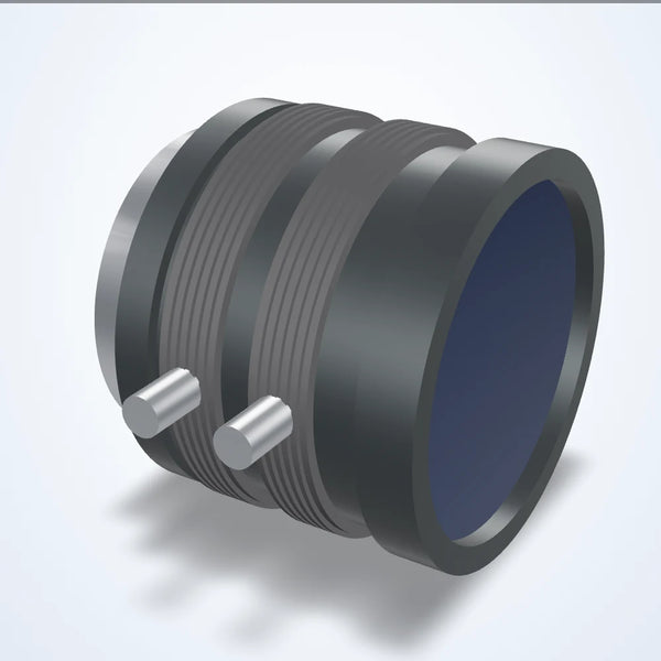 25 mm lens, 2/3", C-mount, Visible, 18.9 mm dia., dimensions 32 x 25
