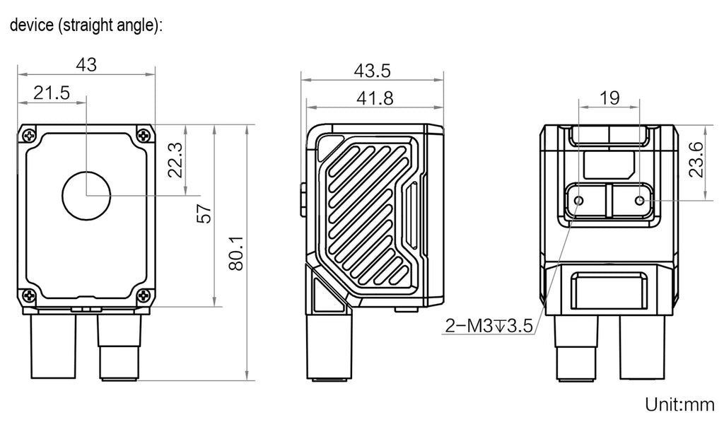MV-IDCR012X-16MRH dimensions (mm)