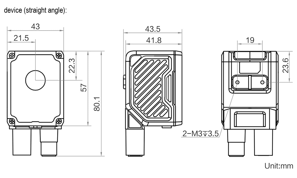 MV-IDCR012X-16MRH dimensions (mm)
