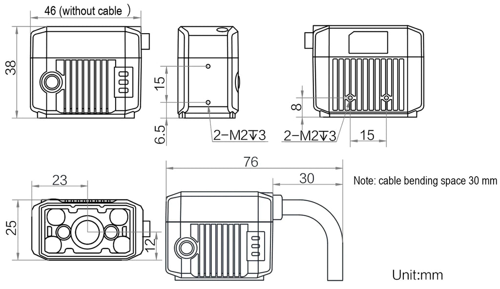 MV-IDB007X-06R dimensions (mm)