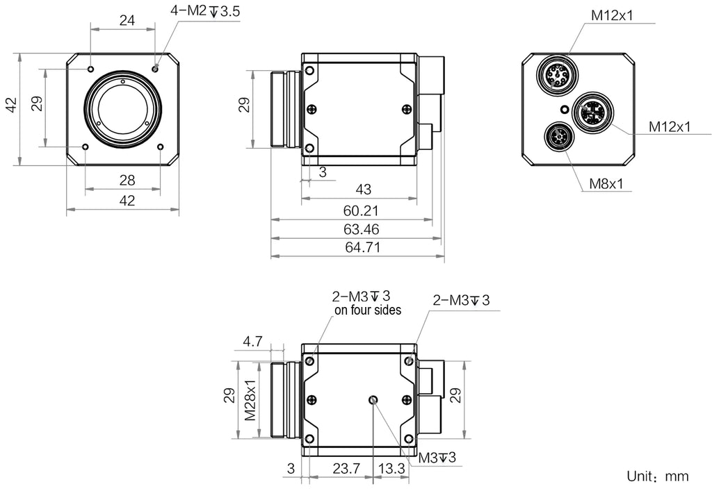 MV-CT060R-19GC01-MAX dimensions (mm)