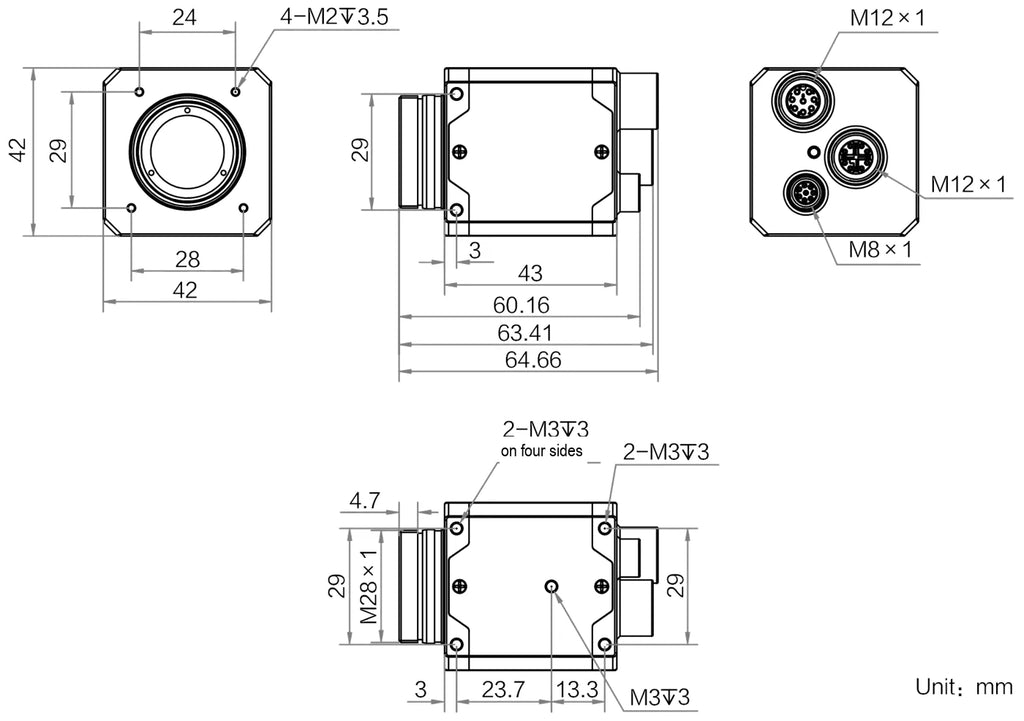 MV-CT089G-13GM01-MAX dimensions (mm)