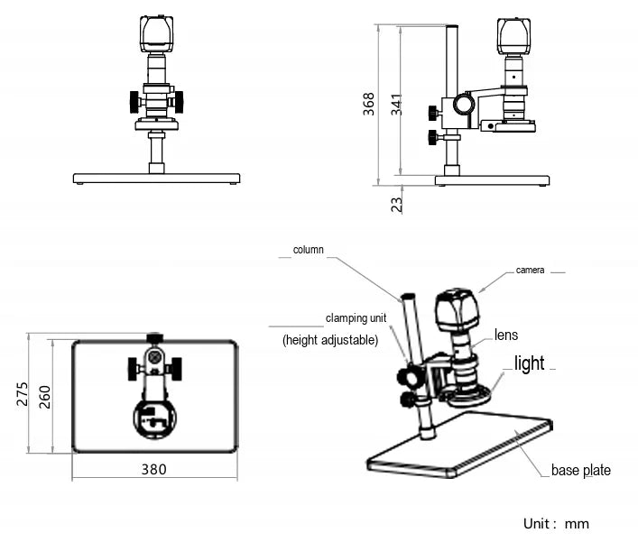 HIK-M300-10 dimensions (mm)