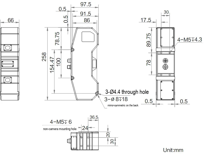 MV-DP3060-01D dimensions (mm)