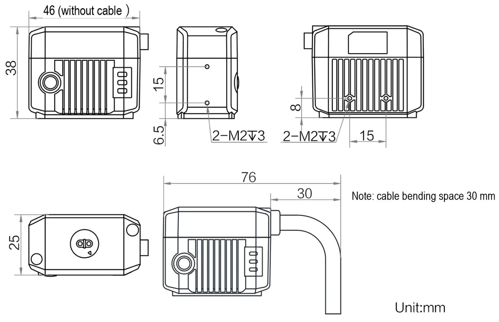MV-ID2013M-06S-RBN dimensions (mm)