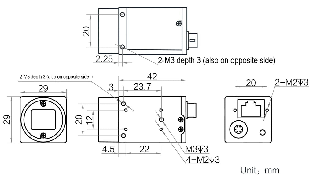 FV-4024-09RM dimensions (mm)