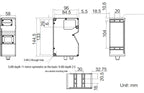 MIS-DP3850-01P dimensions (mm)