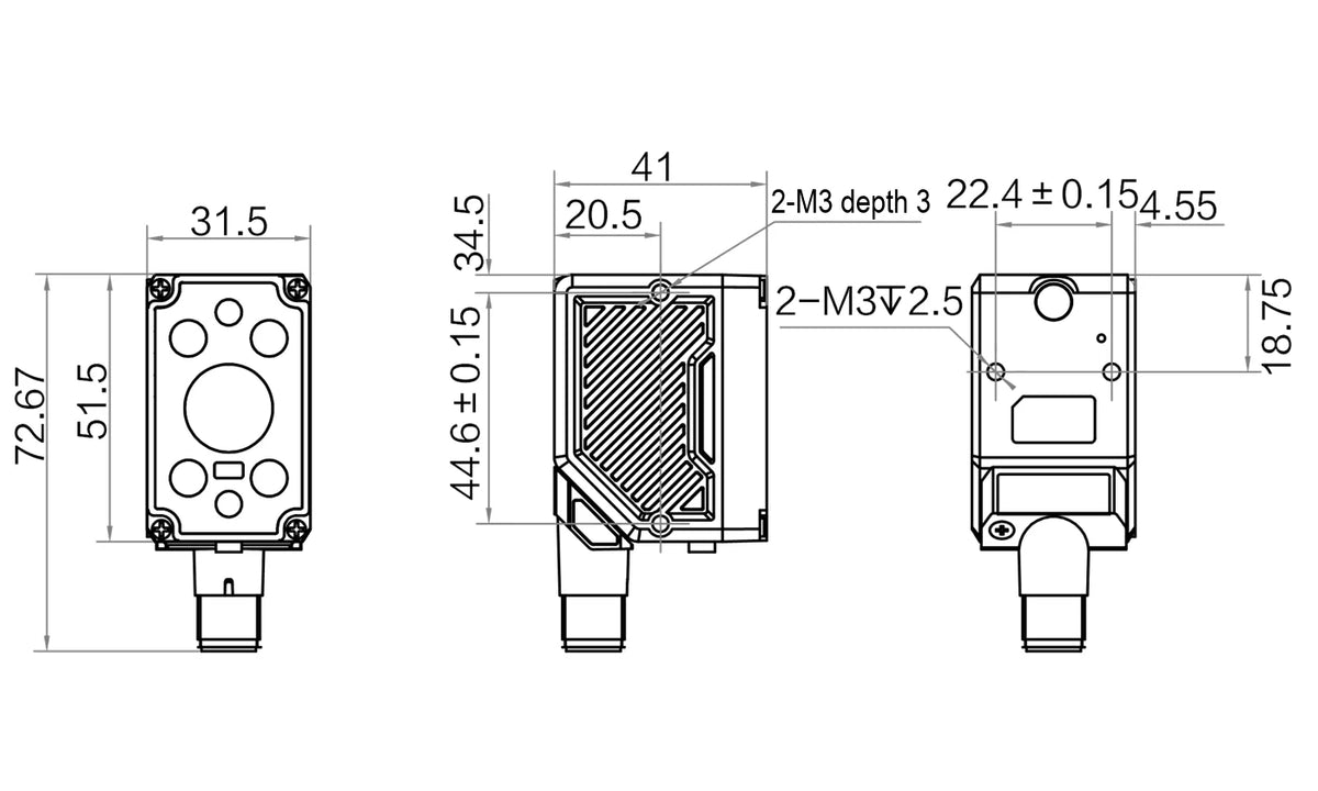 MV-ID2XM-T23M-05M-RBN dimensions (mm)