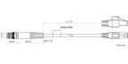 LS-ACG-M12X8M-RJ45-HF-WP-5M dimensions (mm)