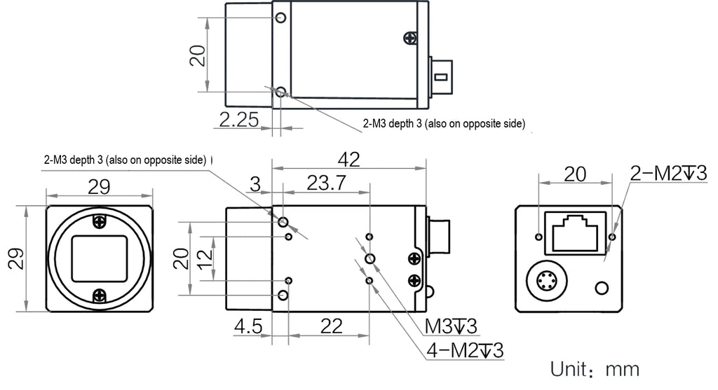 SC-HCS020-60GM dimensions (mm)
