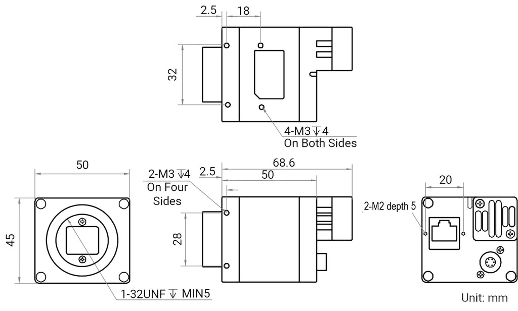 MV-CH120-90TM-C-NF dimensions (mm)