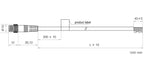 LS-ACP-M8A8M-OPEN-HF-WP-3M dimensions (mm)