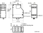 MIS-DP3200-01P dimensions (mm)