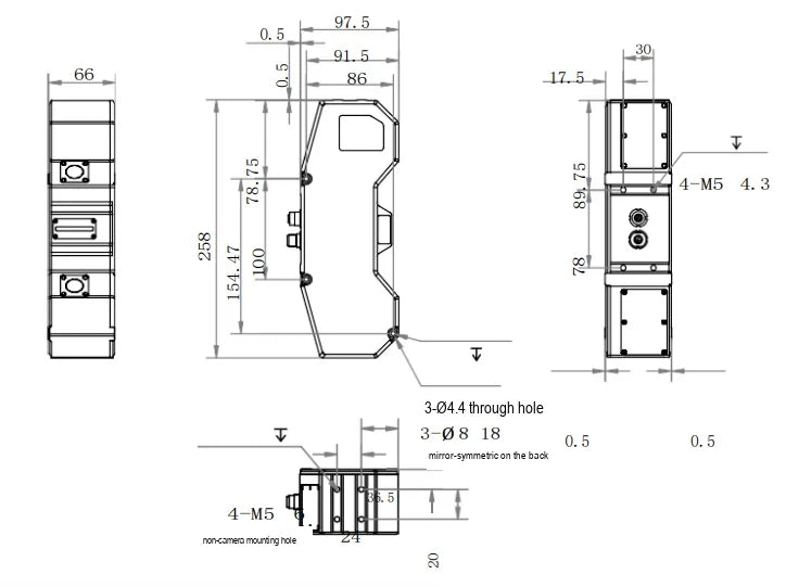 MV-PDCDY02 dimensions (mm)