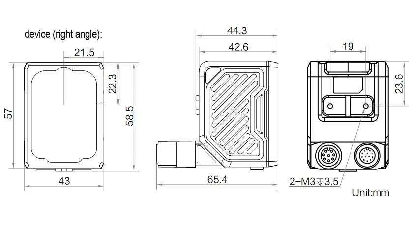 MV-ID8034XMH-08M-RBN dimensions (mm)